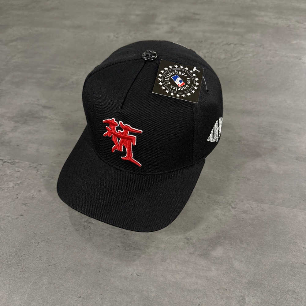 Kill The Hype LA Snapback Hat Dodgers KTHLA Sacred Red Black KTH Upside Down